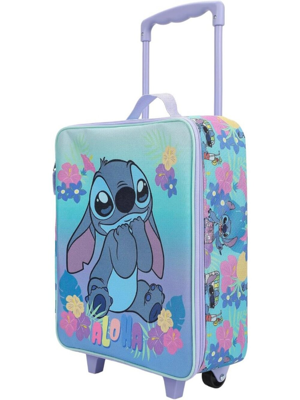 Aloha Stitch 14" Youth Soft Sided Luggage - Cute Blue Travel Bag for Kids
